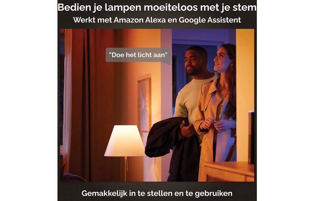 Philips Hue Starterkit E27 White Ambiance - Slimme lamp