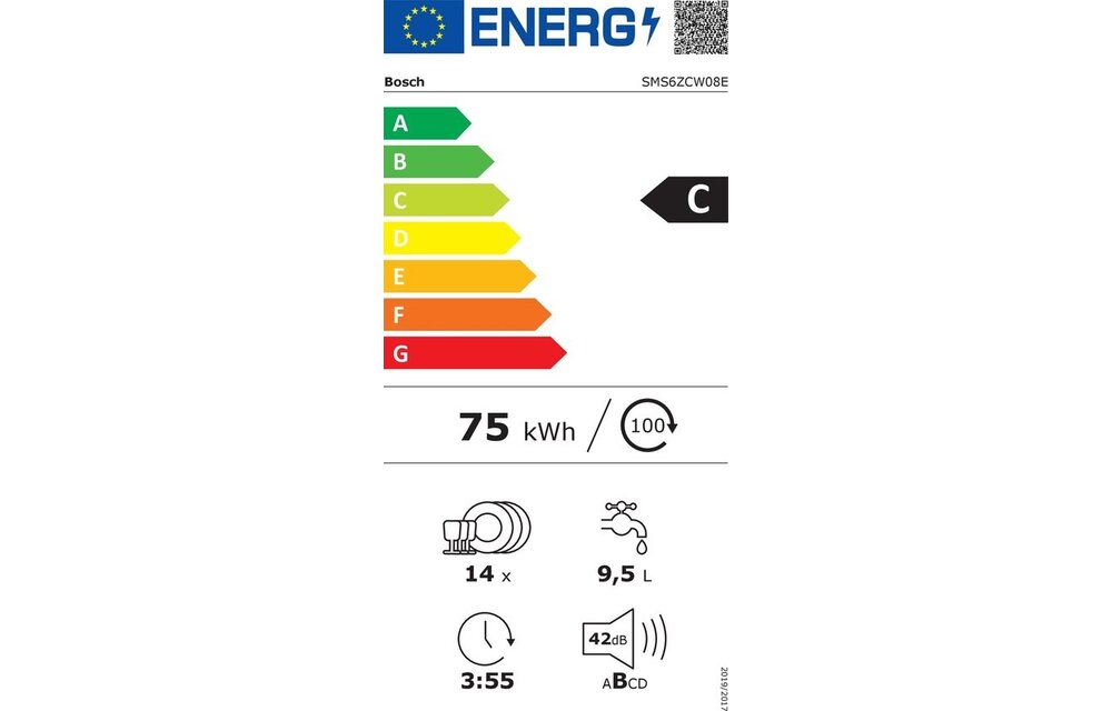 Bosch SMS6ZCW08E - Vrijstaande vaatwasser