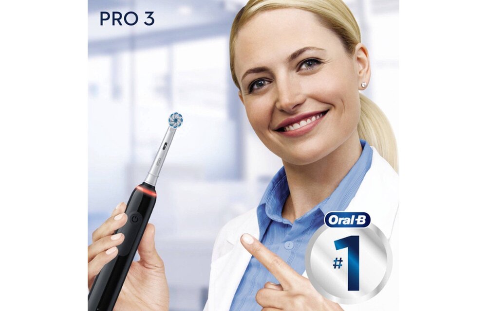 Oral-B Pro 3 3000 Pure Clean Zwart - Elektrische tandenborstel