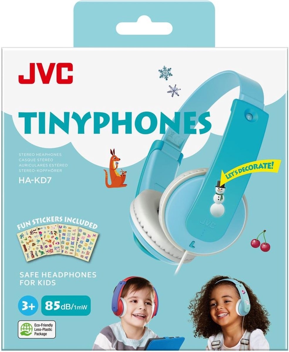 JVC HA-KD7 Blauw - Kinder koptelefoon