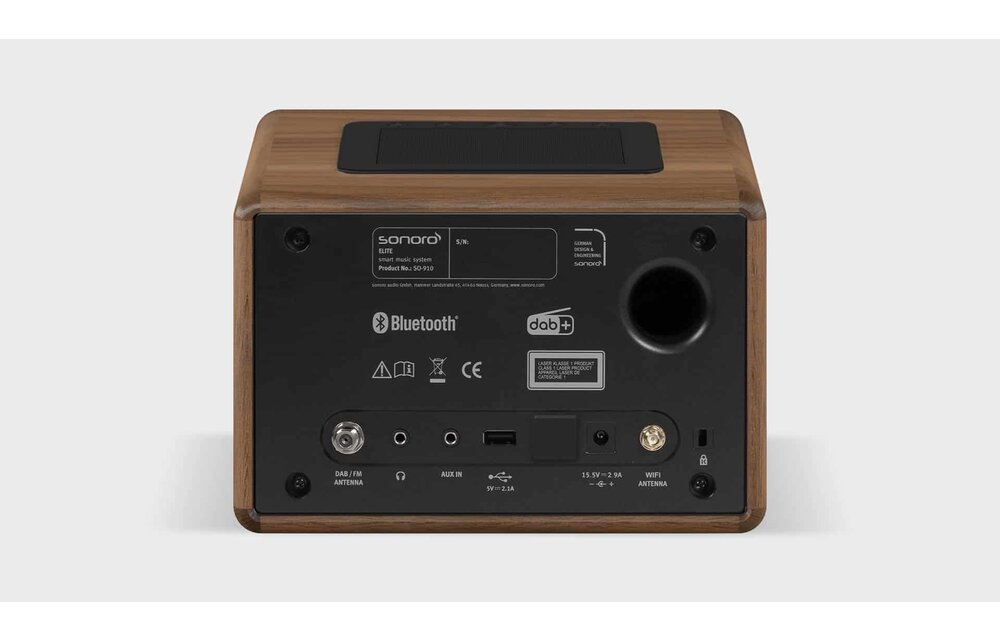Sonoro Elite X Antraciet/ walnut - Radio