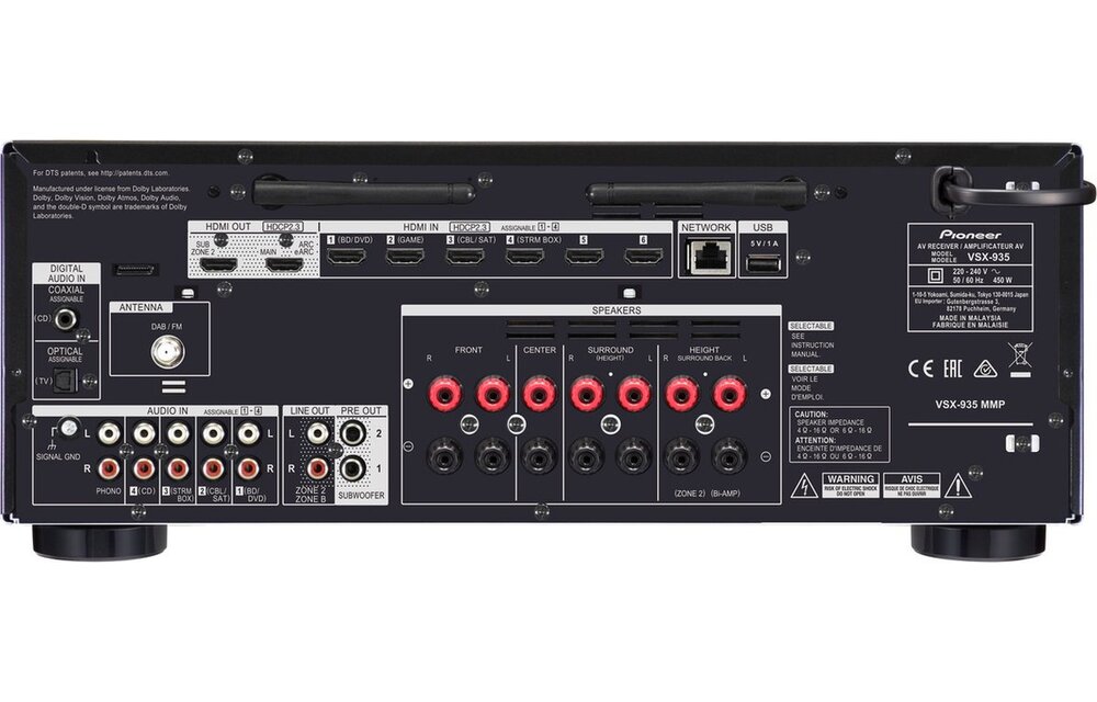 Pioneer VSX-935 - Receiver