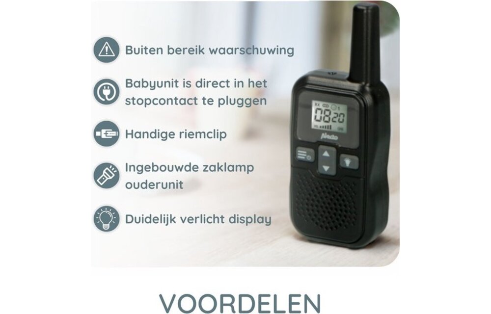 Alecto DBX80BK - Babyfoon