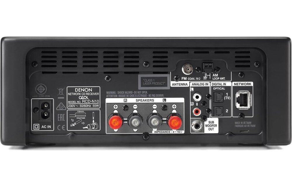Denon CEOL N10 Zwart - Radio