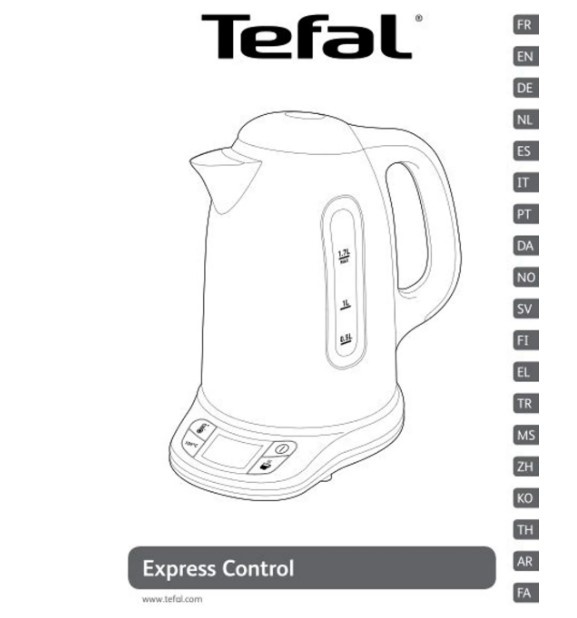 Tefal Express Control KI240D10 - Waterkoker