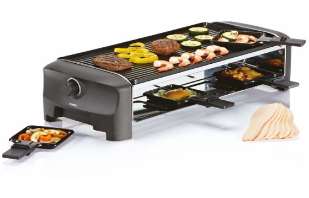 Princess 162840 Raclette 8 Grill and Teppanyaki Party - Gourmetset