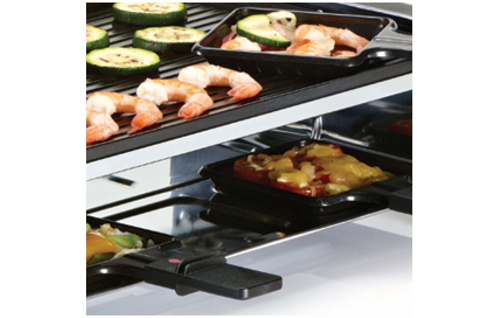 Princess 162840 Raclette 8 Grill and Teppanyaki Party - Gourmetset