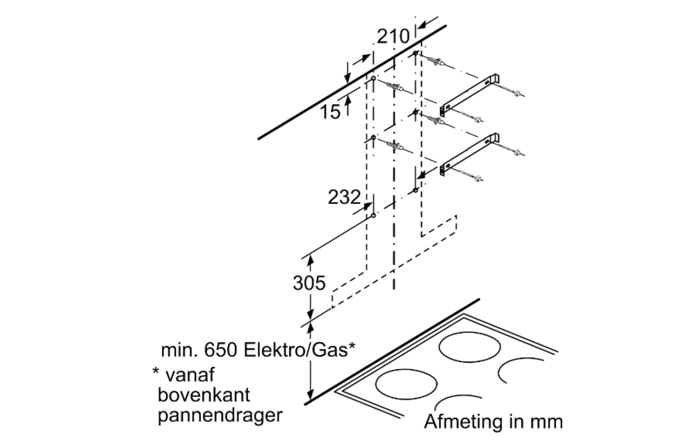 Siemens LC60BA530 - Wandschouw afzuigkap