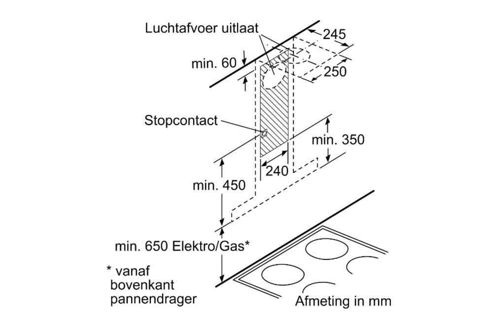 Siemens LC60BA530 - Wandschouw afzuigkap