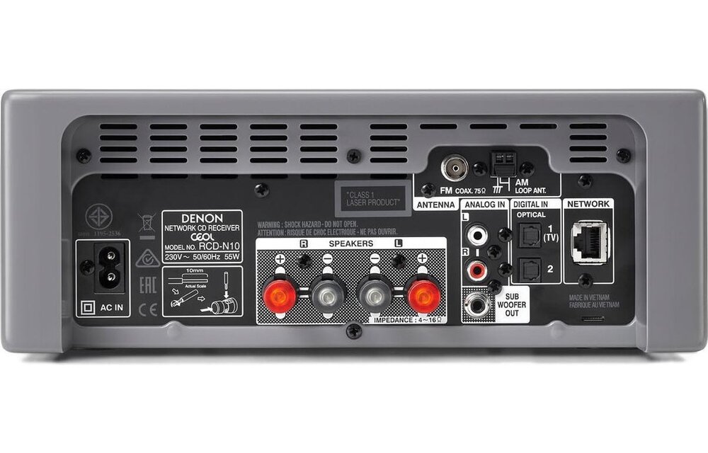 Denon RCD-N10 Grijs - Receiver