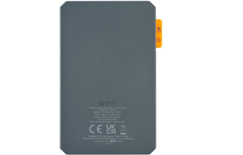Xtorm Essential Powerbank 10.000 mAh Grijs - Powerbank