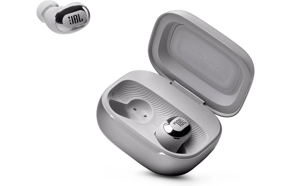 JBL Live Buds 3 Zilver - Draadloze oordopjes