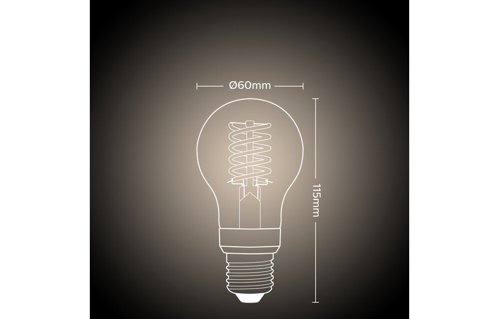 Philips Hue 1x E27 7W A60 White Single Pack - Slimme lamp
