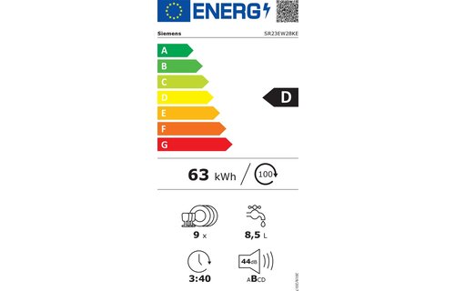 Siemens SR23EW28KE - Inbouw vaatwasser
