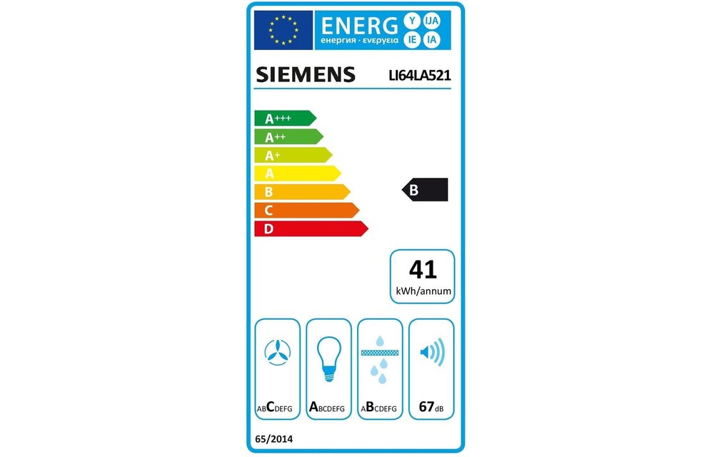 Siemens LI64LA521 - Vlakscherm afzuigkap