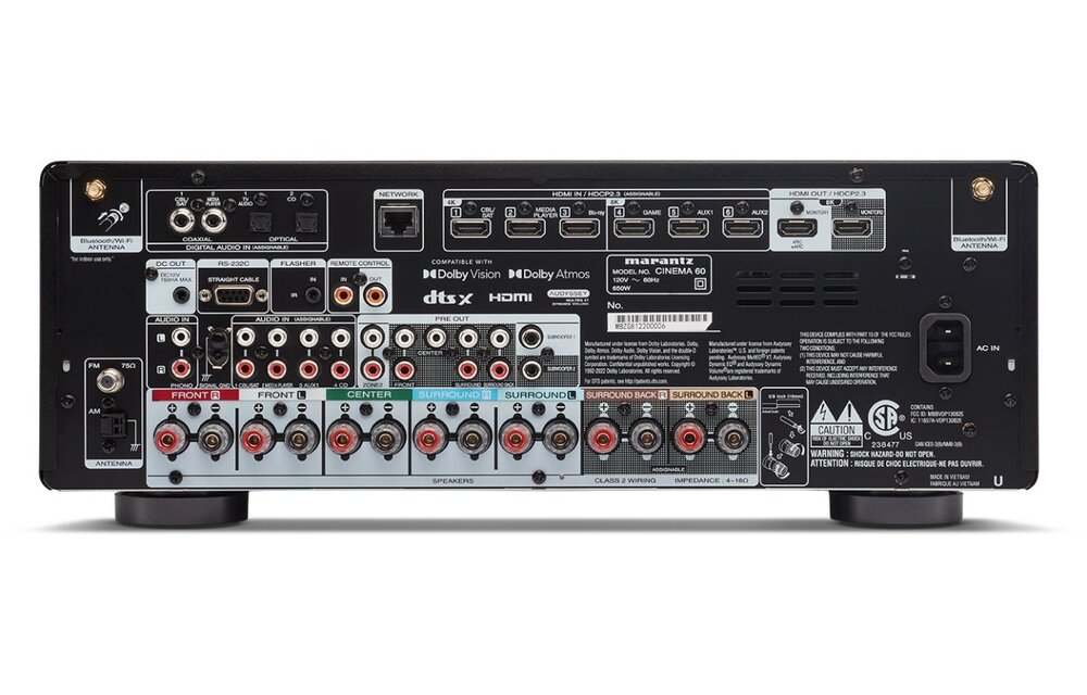 Marantz Cinema 60 Zwart - Receiver