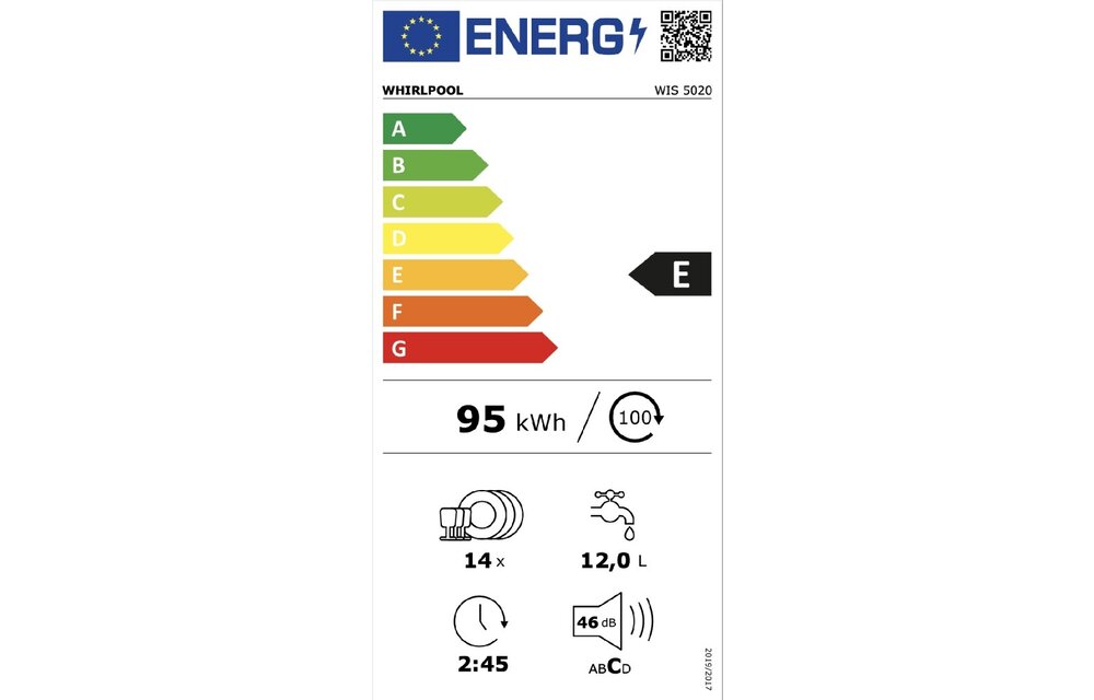 Whirlpool WIS 5020 - Inbouw vaatwasser
