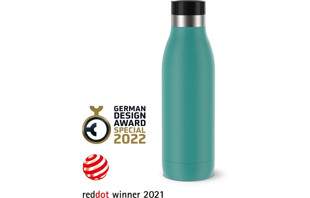 Tefal Bludrop Basic 0,5L RVS/Groen - Drinkfles