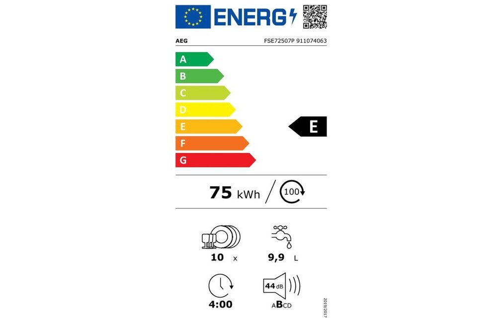 AEG FSE72507P - Inbouw vaatwasser