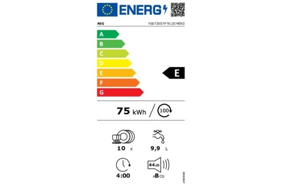 AEG FSE72507P - Inbouw vaatwasser