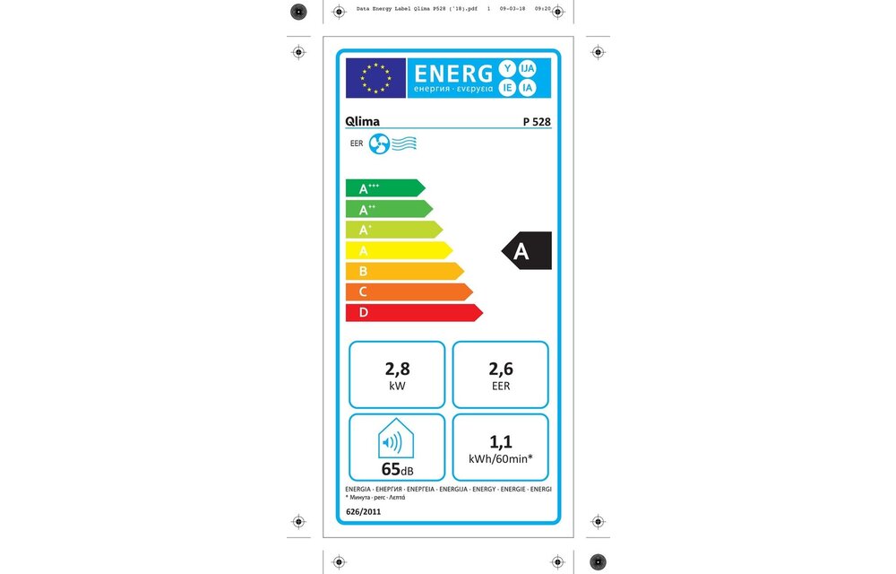 Qlima P 528 - Mobiele airco