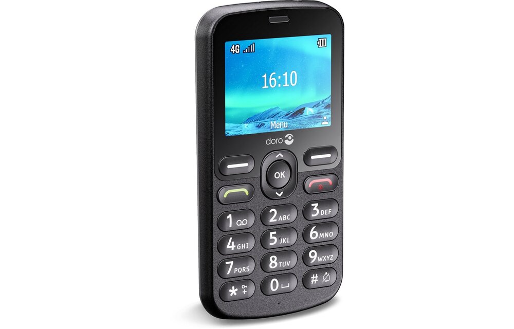 Doro 1880 4G Zwart - Mobiele telefoon