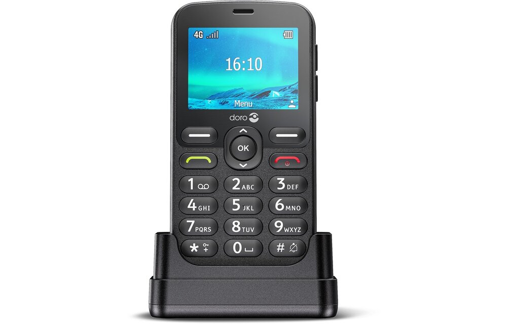 Doro 1880 4G Zwart - Mobiele telefoon