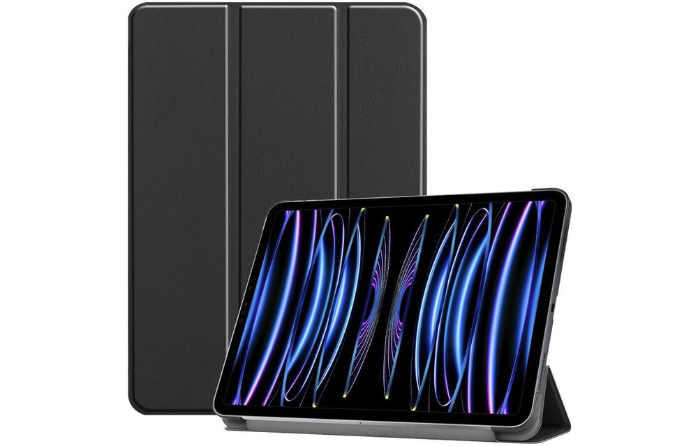 Just in Case Smart Tri-Fold Case - Apple iPad Pro 11 - Zwart - Beschermhoes