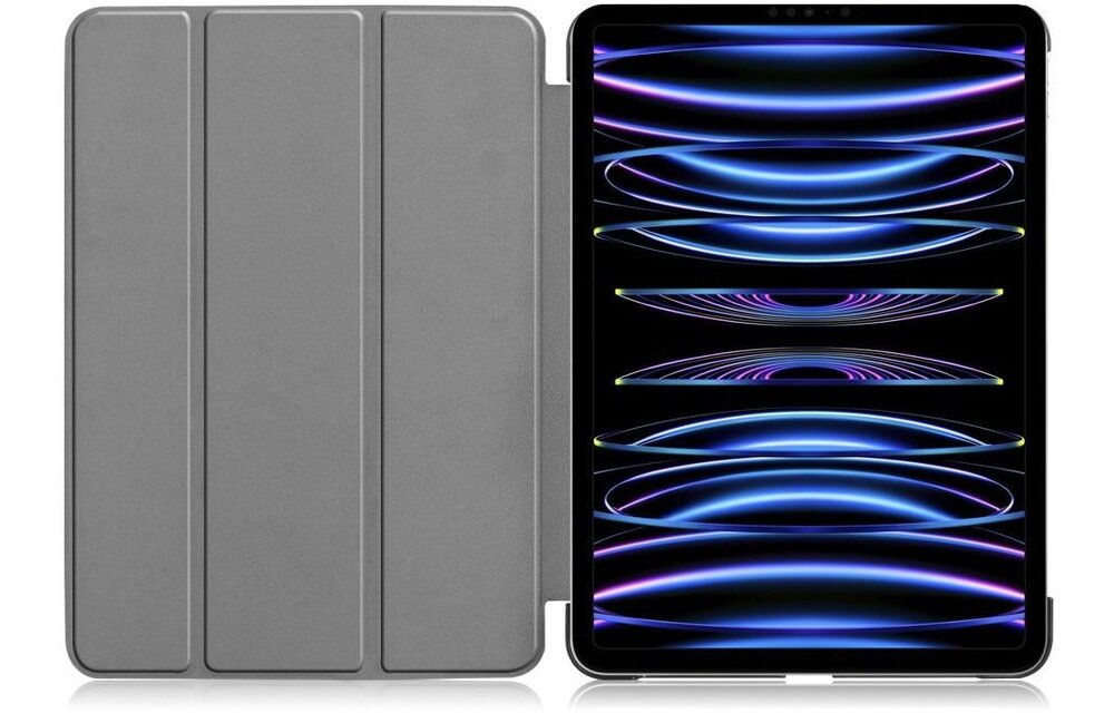 Just in Case Smart Tri-Fold Case - Apple iPad Pro 11 - Zwart - Beschermhoes