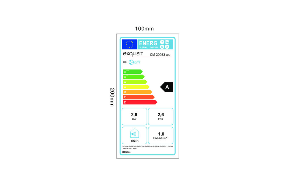 Exquisit CM 30953 WE - Mobiele airco