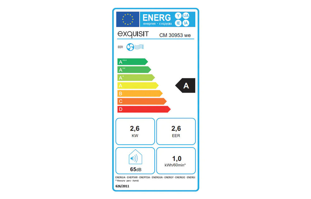 Exquisit CM 30953 WE - Mobiele airco