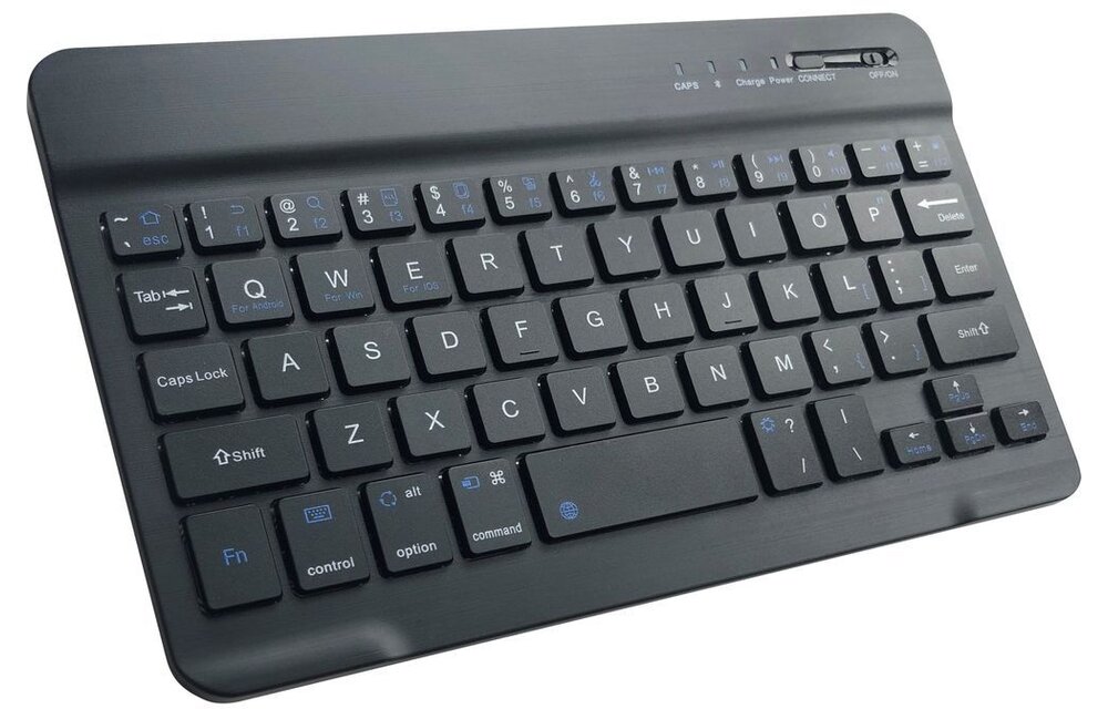 Just in Case Vintage Bluetooth Keyboard Cover - Samsung Galaxy A7 - Blauw - Beschermhoes