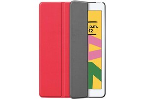 Just in Case Smart Tri-Fold Case - Apple iPad 10.2 - Rood - Beschermhoes