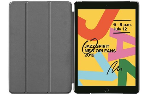 Just in Case Smart Tri-Fold Case - Apple iPad 10.2 - Rood - Beschermhoes