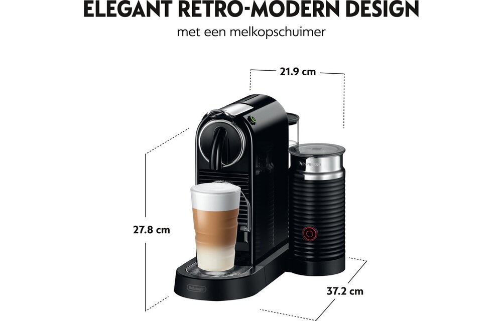De'Longhi Nespresso Citiz & Milk EN267.BAE - Koffiemachine