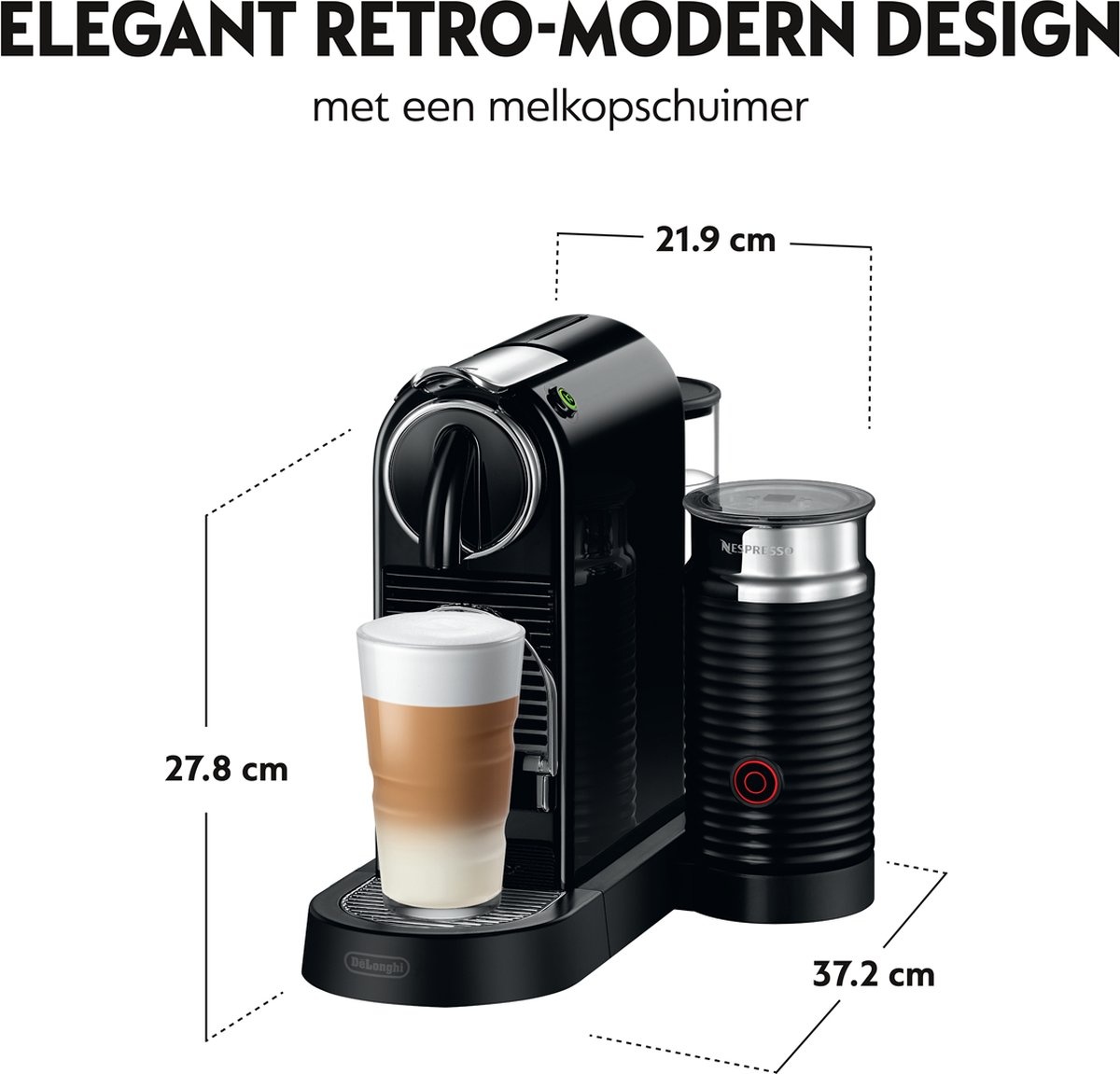 De'Longhi Nespresso Citiz & Milk EN267.BAE - Koffiemachine