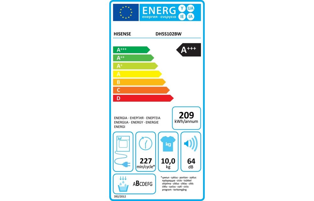 Hisense DH5S102BW - Warmtepompdroger