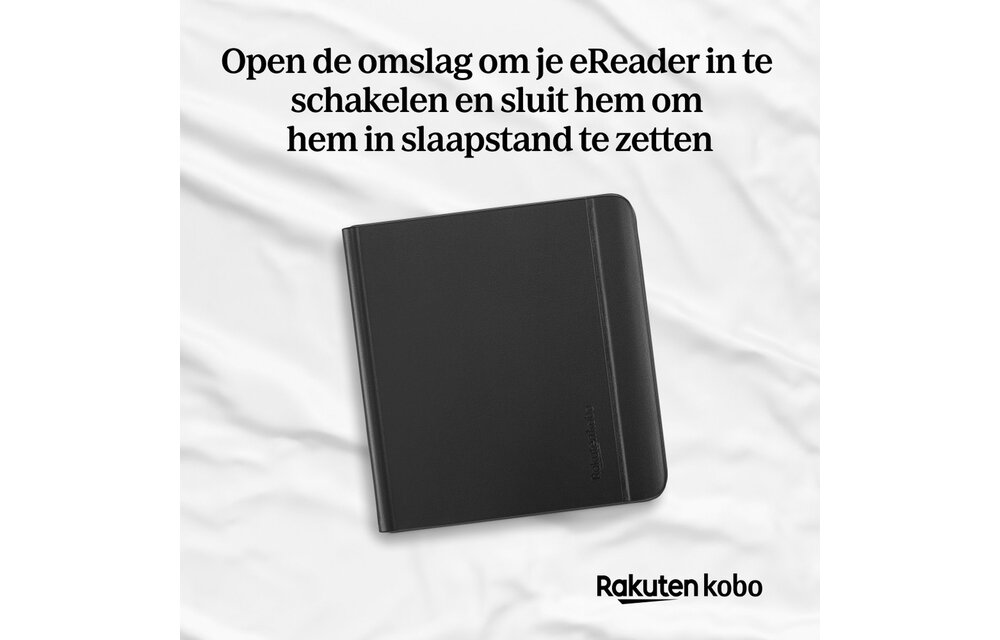 Kobo Libra Colour Notebook SleepCover Zwart - Beschermhoes