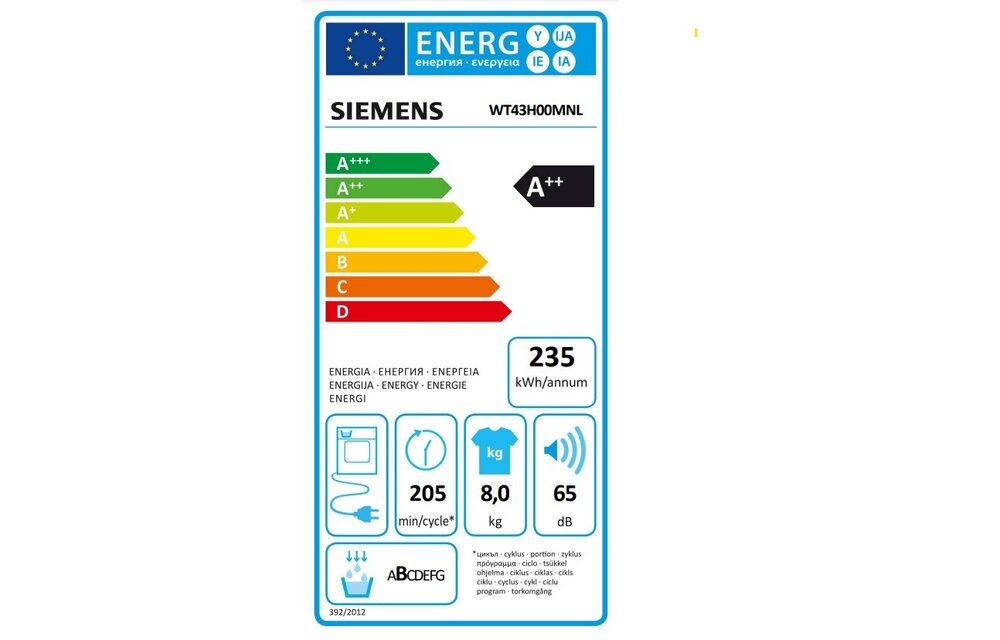 Siemens WT43H00MNL extraKlasse - Warmtepompdroger