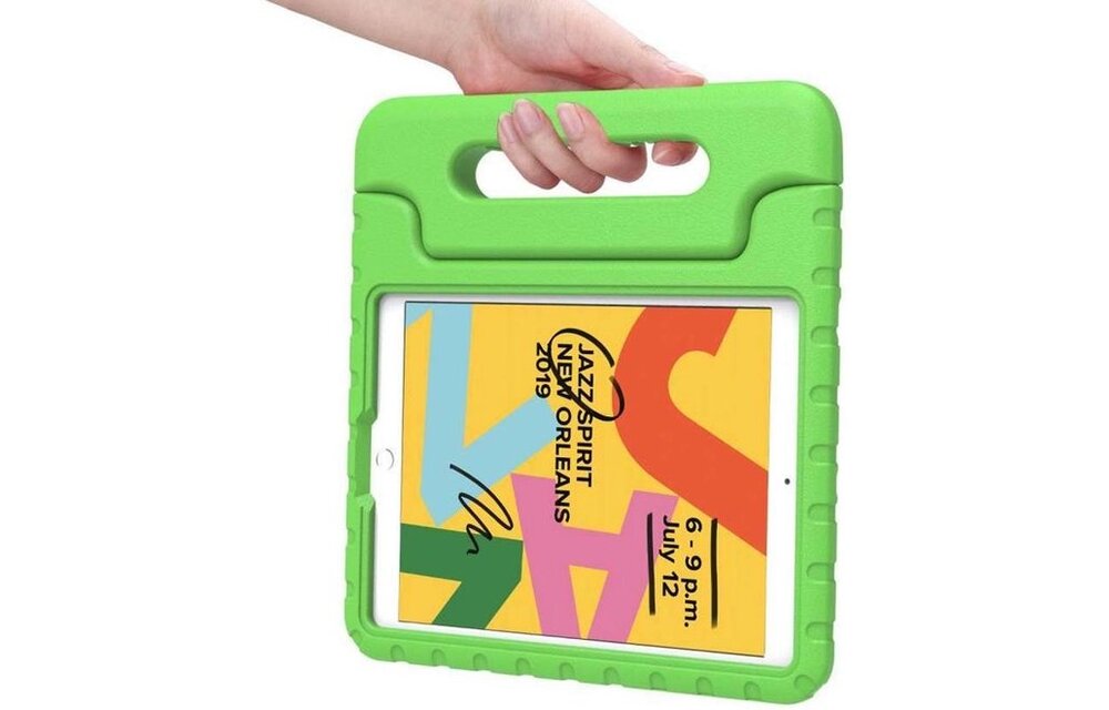 Just In Case Kids Case Cassic - Apple iPad 10.2 - Groen - Beschermhoes