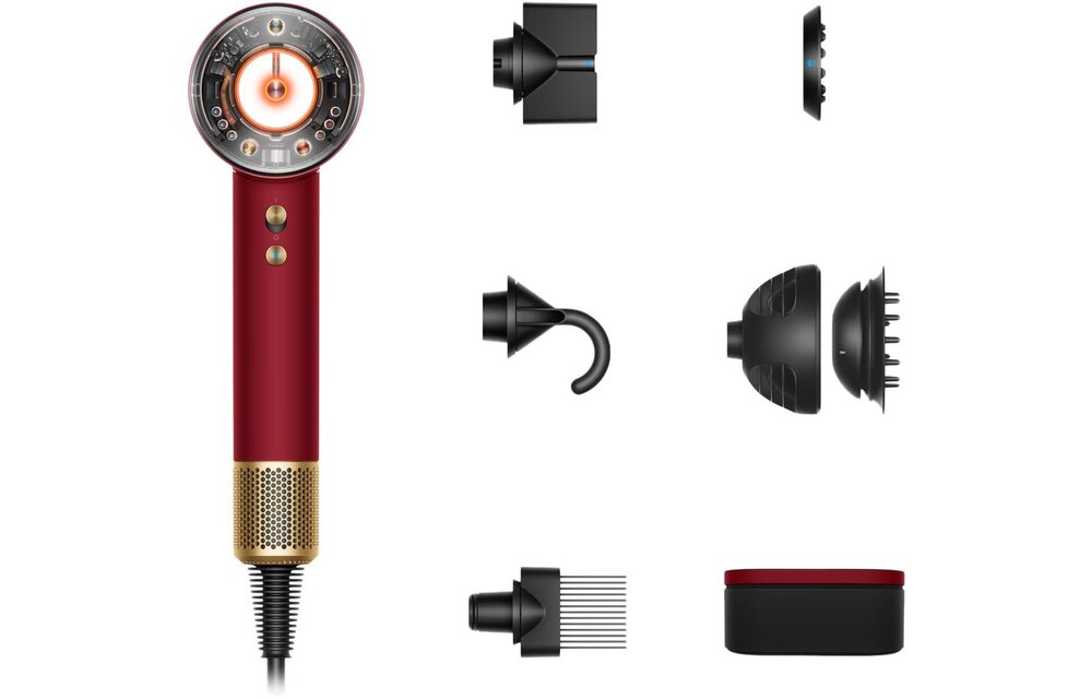 Dyson Supersonic Nural Red Velvet / Gold - Föhn