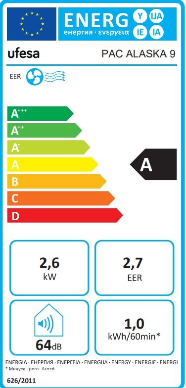 Ufesa Alaska 9 - Mobiele airco