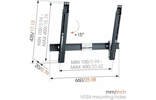 Vogel's THIN 515 - TV muurbeugel
