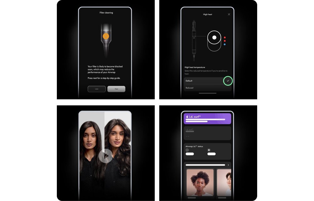 Dyson Airwrap i.d. Straight+Wavy Jasper plum - Krultang