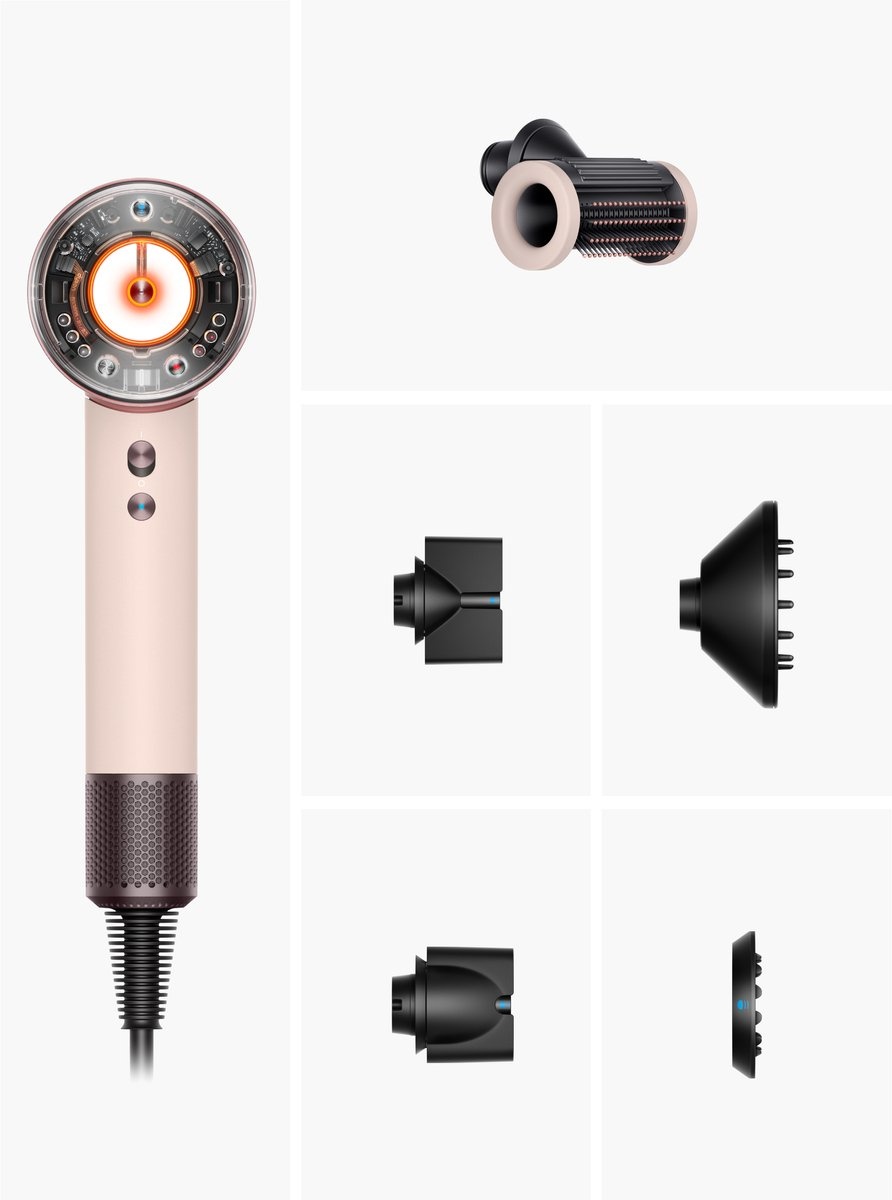 Dyson Supersonic Nural Straight + Wavy Ceramic Pink - Föhn