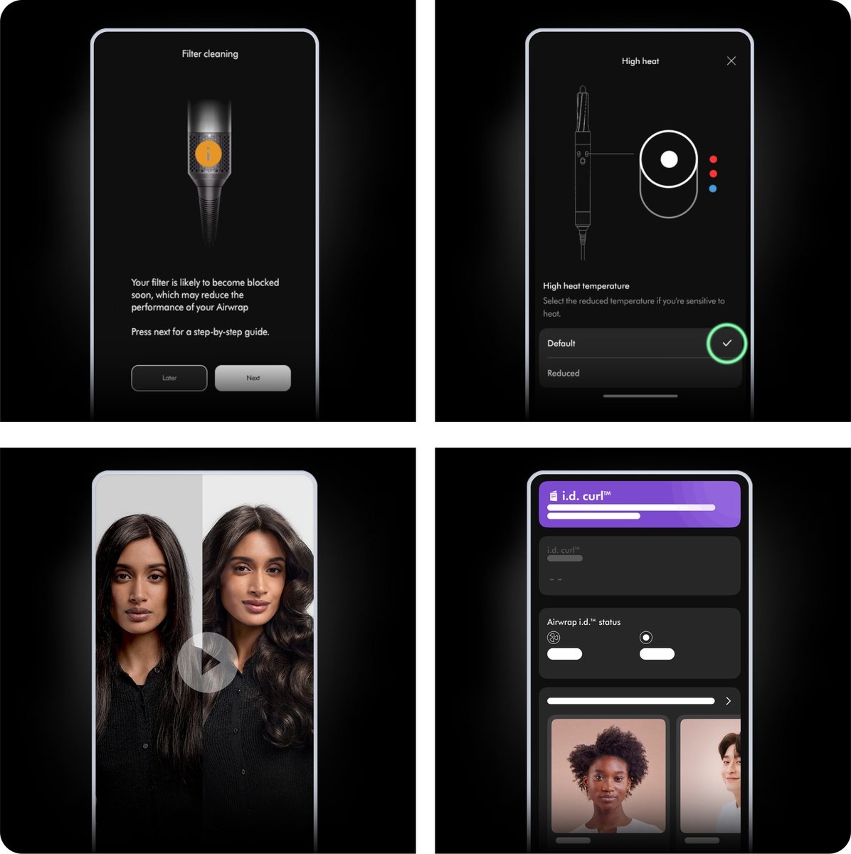 Dyson Airwrap i.d. Straight+Wavy Jasper Plum HS08 - Krultang