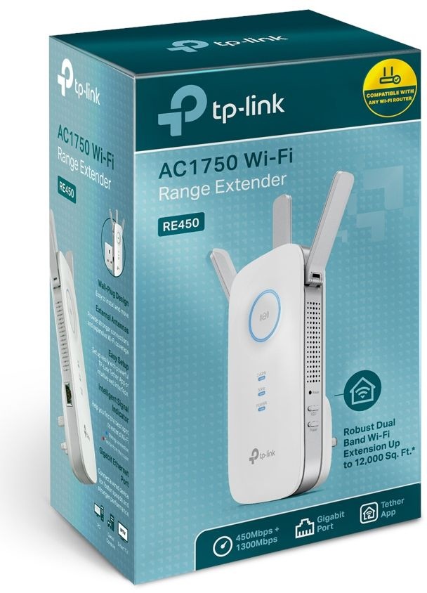 TP-Link RE450 AC1750 Wi-Fi Range Extender - Wifi repeater