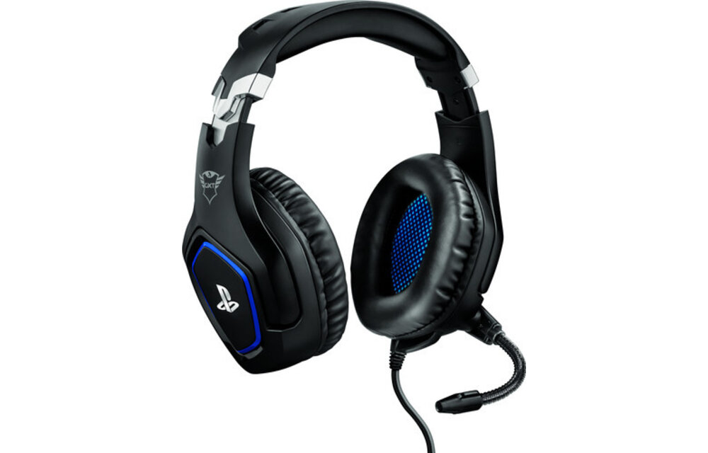 Trust Forze PS4 GXT 488 Zwart/Blauw - Gaming headset
