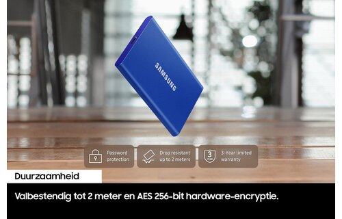 Samsung T7 Portable SSD 1TB Grijs - Externe schijf