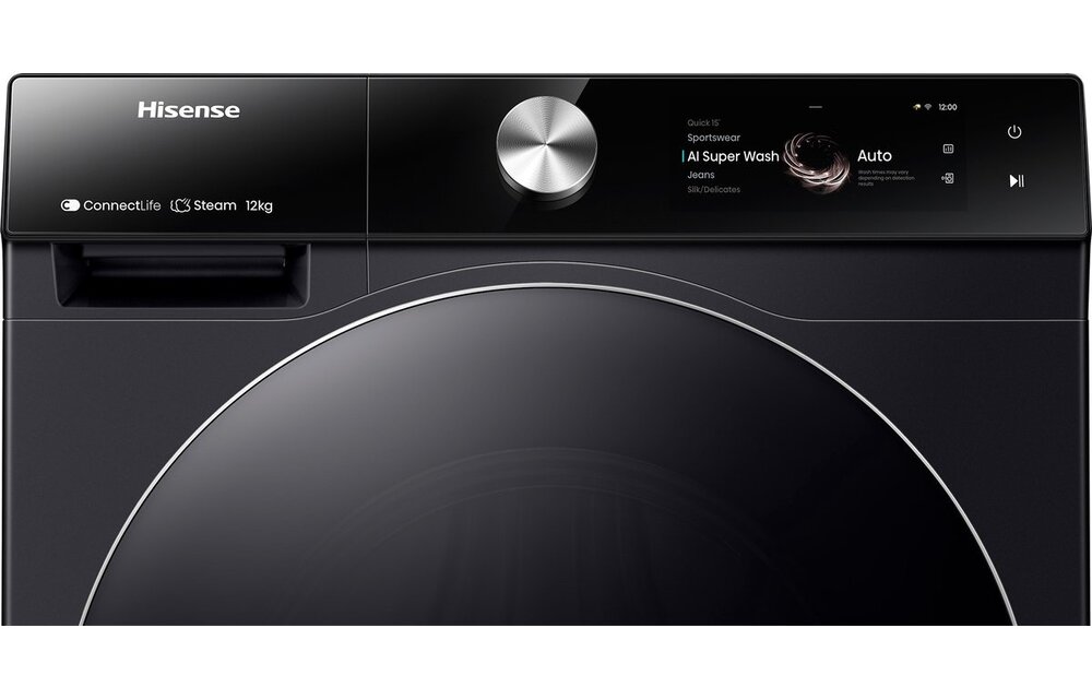 Hisense WF7S1247BB - Wasmachine